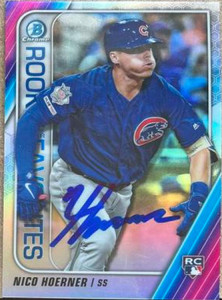 Nico Hoerner Autographed 2020 Bowman - Rookie of the Year Favorites #ROYF-NH  