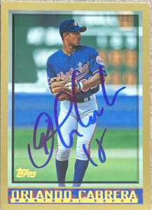 Orlando Cabrera Autographed 1998 Topps #366