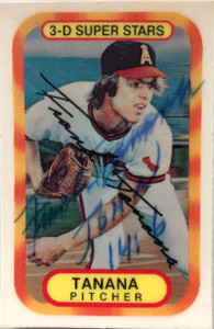 Frank Tanana Autographed 1977 Kellogg's #45