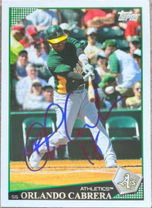 Orlando Cabrera Autographed 2009 Topps #452