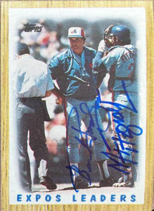 Bob "Buck" Rodgers & Mike Fitzgerald Autographed 1987 Topps #381