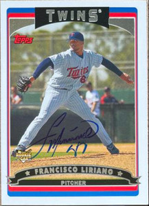Francisco Liriano Autographed 2006 Topps #309 RC 