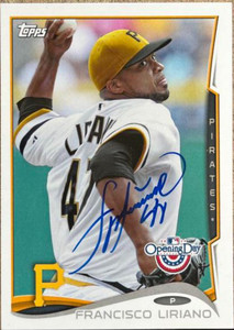 Francisco Liriano Autographed 2014 Topps Opening Day #59
