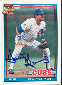 Domingo Ramos Autographed 1991 Topps #541
