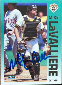 Mike LaValliere Autographed 1992 Pinnacle #146 - Under the Radar Sports