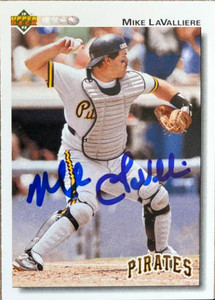 Mike LaValliere Autographed 1992 Upper Deck #113