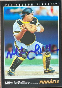 Mike LaValliere Autographed 1993 Pinnacle #219