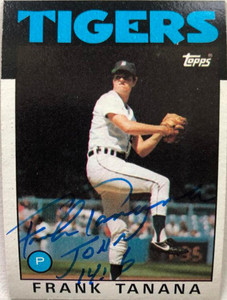 Frank Tanana Autographed 1986 Topps #592