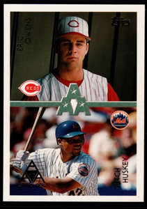 1996 Topps #104 Eric Owens/Butch Huskey VG Cincinnati Reds/New York Mets 