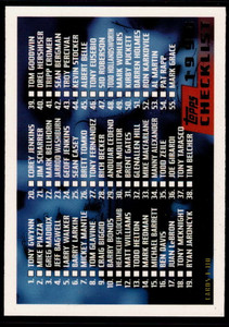 1996 Topps #110 Checklist 1-110 VG 