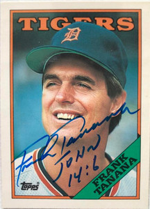 Frank Tanana Autographed 1988 Topps Tiffany #177