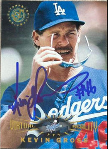 Kevin Gross Autographed 1995 Stadium Club Virtual Reality #187