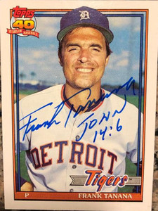 Frank Tanana Autographed 1991 Topps #236