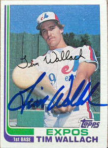 SOLD 135748 Tim Wallach Autographed 1982 Topps #191 RC 