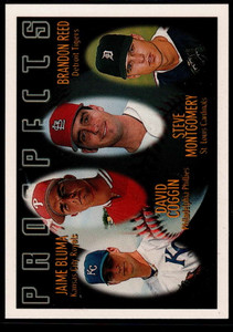 1996 Topps #431 Jaime Bluma/Dave Coggin/Steve Montgomery/Brandon Reed VG RC Rookie Kansas City Royals/Philadelphia Phill