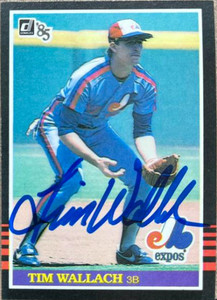 Tim Wallach Autographed 1985 Donruss #87 Montreal Expos Card