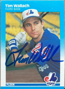 Tim Wallach Autographed 1987 Fleer #334