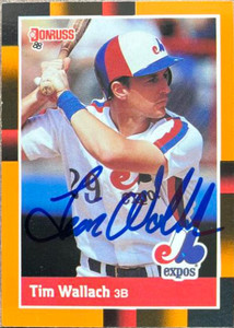 Tim Wallach Autographed 1988 Donruss Baseball's Best #258