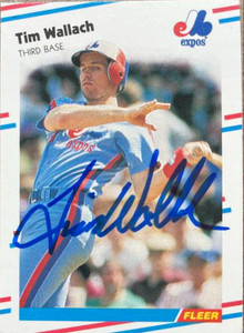 Tim Wallach Autographed 1988 Fleer #198