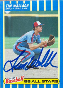 Tim Wallach Autographed 1988 Fleer Baseball All-Stars #43