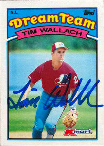 Tim Wallach Autographed 1989 Topps K Mart Dream Team #25