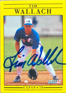 Tim Wallach Autographed 1991 Fleer #251