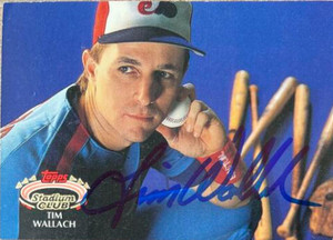 Tim Wallach Autographed 1992 Stadium Club #340