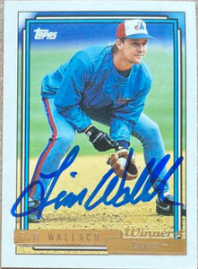 Tim Wallach Autographed 1992 Topps Gold Winner #385