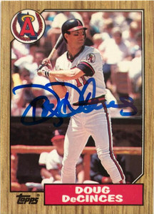 Doug DeCinces Autographed 1987 Topps Tiffany #22