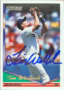 Tim Wallach Autographed 1994 Topps Gold #143