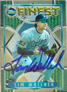 Tim Wallach Autographed 1995 Topps Finest #62