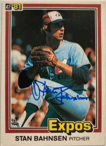 Stan Bahnsen Autographed 1981 Donruss #653