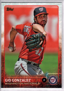 2015 Topps #44 Gio Gonzalez NM Washington Nationals 