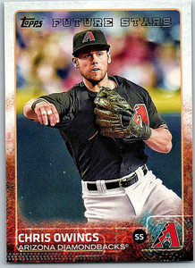 2015 Topps #63 Chris Owings Future Star NM Arizona Diamondbacks 