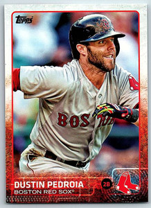 2015 Topps #75 Dustin Pedroia NM Boston Red Sox 