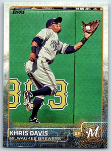 2015 Topps #115 Khris Davis NM Milwaukee Brewers 