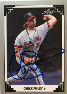 Chuck Finley Autographed 1991 Leaf #45