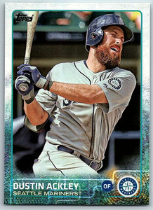 2015 Topps #189 Dustin Ackley NM Seattle Mariners 