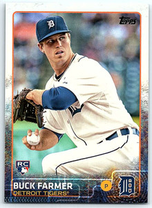 2015 Topps #193 Buck Farmer NM RC Rookie Detroit Tigers 
