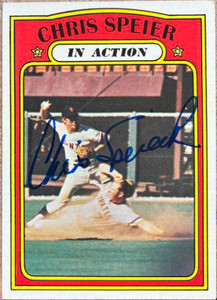 Chris Speier Autographed 1972 Topps #166