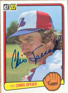 Chris Speier Autographed 1983 Donruss #266