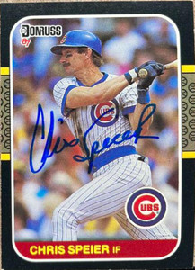 Chris Speier Autographed 1987 Donruss #392