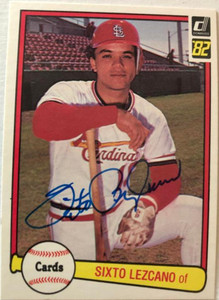 Sixto Lezcano Autographed 1982 Donruss #64
