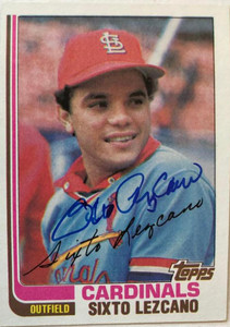 Sixto Lezcano Autographed 1982 Topps #727