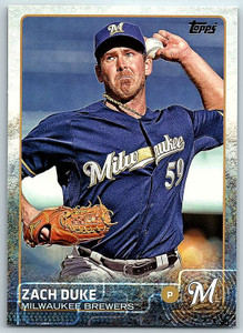 2015 Topps #293 Zach Duke NM Milwaukee Brewers 