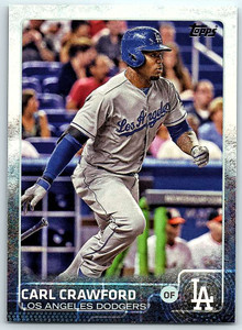 2015 Topps #308 Carl Crawford NM Los Angeles Dodgers 