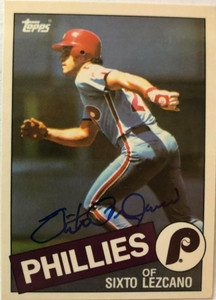 Sixto Lezcano Autographed 1982 Topps Traded #63T