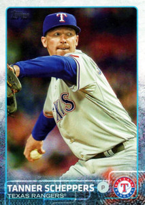 2015 Topps #404 Tanner Scheppers NM Texas Rangers 