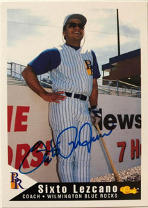 Sixto Lezcano Autographed 1994 Classic Best Wilmington Blue Rocks #26 Sixto Lezcano Autographed 1994 Classic Best Wilmington Blue Rocks #26