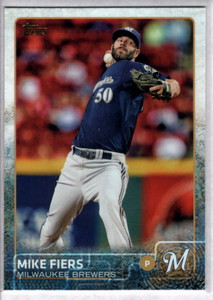2015 Topps #435 Mike Fiers NM Milwaukee Brewers 